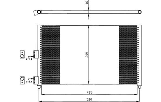 Condenser, air conditioning EASY FIT 35502 NRF, Image 5
