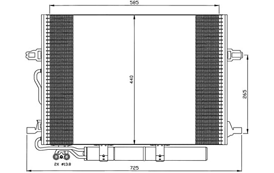 Condenser, air conditioning EASY FIT 35517 NRF, Image 3