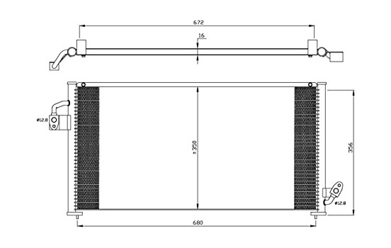 Condenser, air conditioning EASY FIT 35523 NRF, Image 7