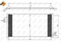 Condenser, air conditioning EASY FIT 35523 NRF