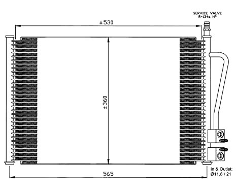 Condenser, air conditioning EASY FIT 35524 NRF, Image 3