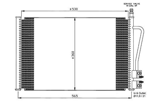 Condenser, air conditioning EASY FIT 35524 NRF, Image 3