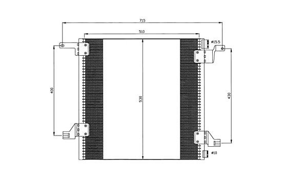 Condenser, air conditioning EASY FIT 35526 NRF, Image 7