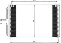 Condenser, air conditioning EASY FIT 35533 NRF