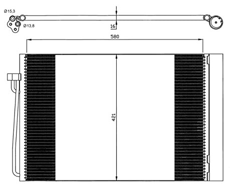 Condenser, air conditioning EASY FIT 35537 NRF