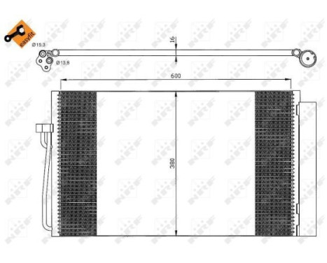 Condenser, air conditioning EASY FIT 35538 NRF, Image 5