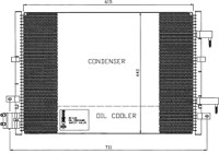 Condenser, air conditioning EASY FIT 35539 NRF