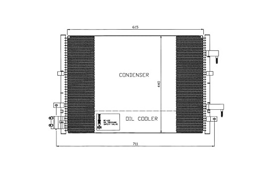 Condenser, air conditioning EASY FIT 35539 NRF