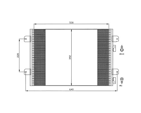 Condenser, air conditioning EASY FIT 35542 NRF, Image 2