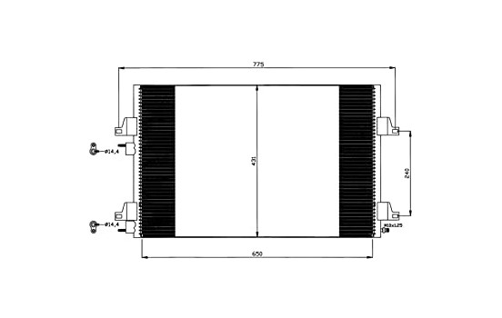 Condenser, air conditioning EASY FIT 35557 NRF, Image 2