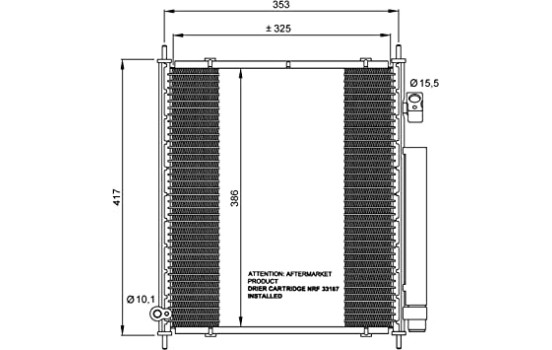 Condenser, air conditioning EASY FIT 35562 NRF, Image 6