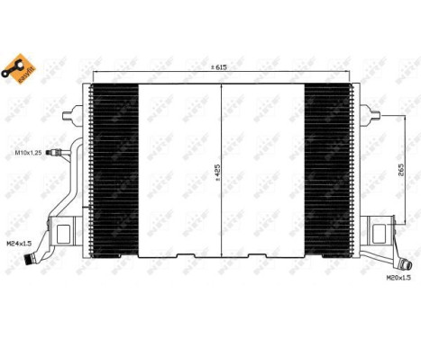 Condenser, air conditioning EASY FIT 35564 NRF, Image 3