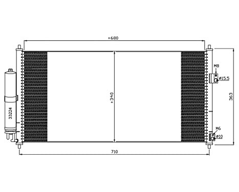 Condenser, air conditioning EASY FIT 35565 NRF, Image 2