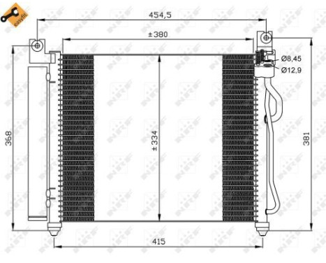 Condenser, air conditioning EASY FIT 35569 NRF, Image 3