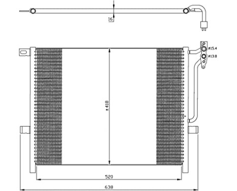 Condenser, air conditioning EASY FIT 35589 NRF