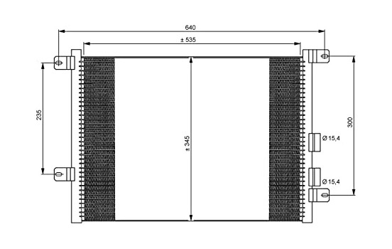 Condenser, air conditioning EASY FIT 35590 NRF, Image 3