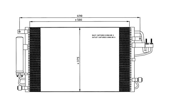 Condenser, air conditioning EASY FIT 35600 NRF, Image 7