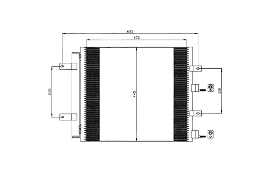 Condenser, air conditioning EASY FIT 35604 NRF, Image 6
