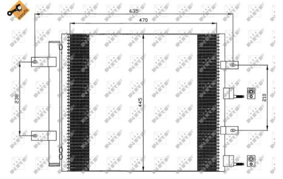 Condenser, air conditioning EASY FIT 35604 NRF, Image 7