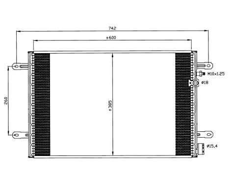 Condenser, air conditioning EASY FIT 35605 NRF, Image 3