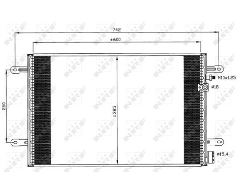 Condenser, air conditioning EASY FIT 35605 NRF, Image 8