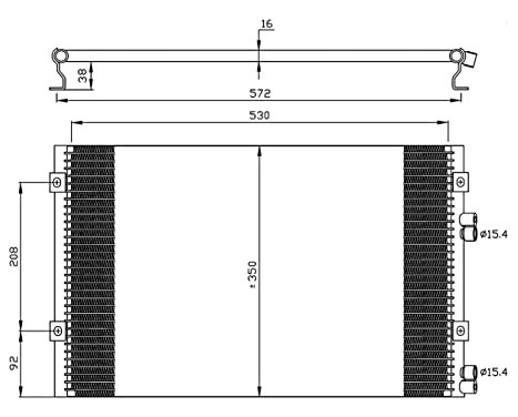 Condenser, air conditioning EASY FIT 35608 NRF, Image 2