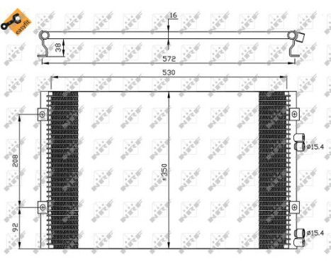 Condenser, air conditioning EASY FIT 35608 NRF, Image 3
