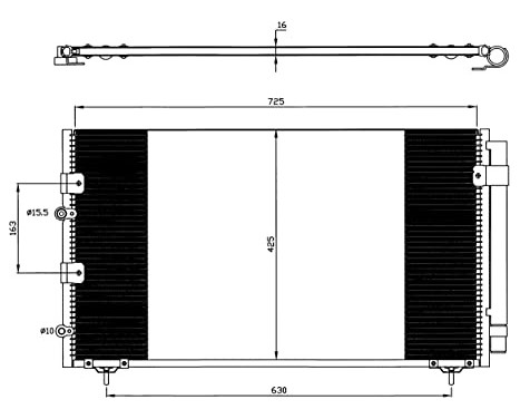 Condenser, air conditioning EASY FIT 35609 NRF, Image 6