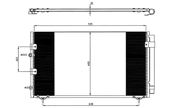 Condenser, air conditioning EASY FIT 35609 NRF, Image 6