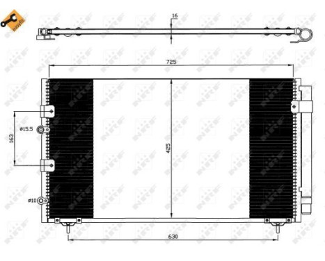 Condenser, air conditioning EASY FIT 35609 NRF, Image 4