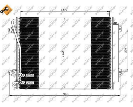 Condenser, air conditioning EASY FIT 35613 NRF, Image 2