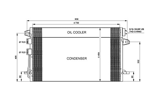 Condenser, air conditioning EASY FIT 35617 NRF, Image 2