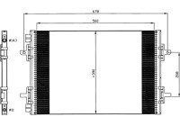 Condenser, air conditioning EASY FIT 35634 NRF