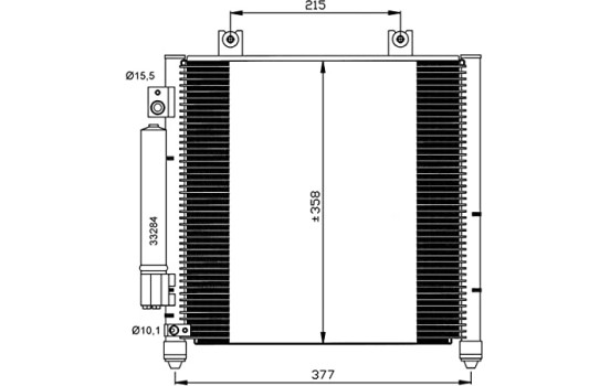 Condenser, air conditioning EASY FIT 35637 NRF, Image 5