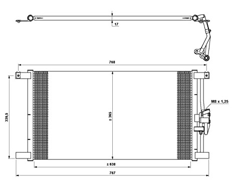 Condenser, air conditioning EASY FIT 35640 NRF, Image 6