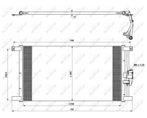 Condenser, air conditioning EASY FIT 35640 NRF, Image 4