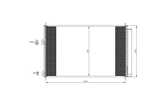 Condenser, air conditioning EASY FIT 35641 NRF, Image 7