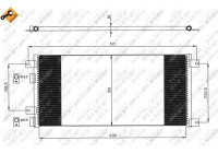 Condenser, air conditioning EASY FIT 35643 NRF