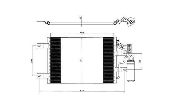 Condenser, air conditioning EASY FIT 35646 NRF, Image 2