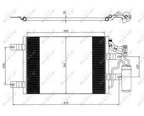 Condenser, air conditioning EASY FIT 35646 NRF, Image 3
