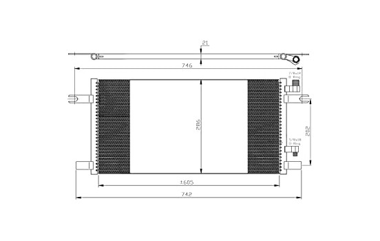 Condenser, air conditioning EASY FIT 35647 NRF, Image 3