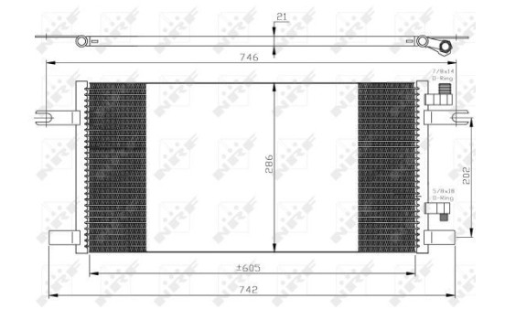 Condenser, air conditioning EASY FIT 35647 NRF, Image 4