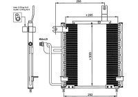 Condenser, air conditioning EASY FIT 35744 NRF
