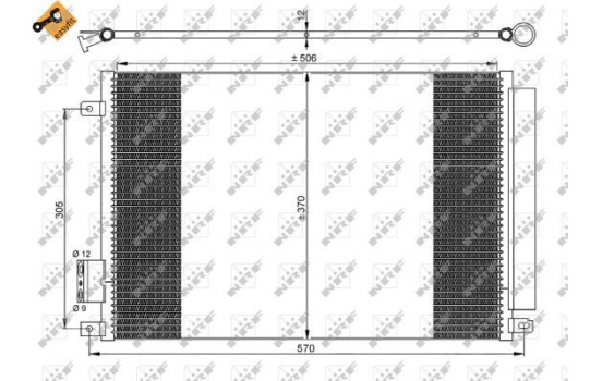 Condenser, air conditioning EASY FIT 35753 NRF, Image 2