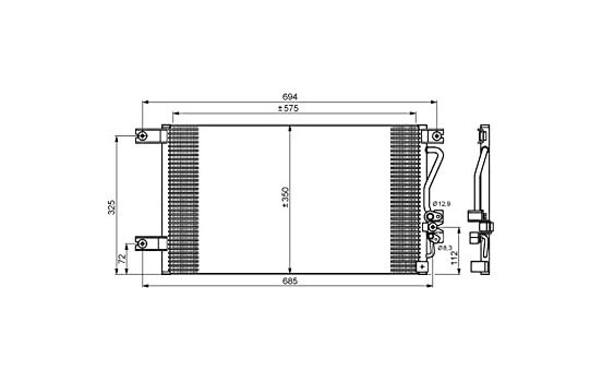 Condenser, air conditioning EASY FIT 35756 NRF, Image 7