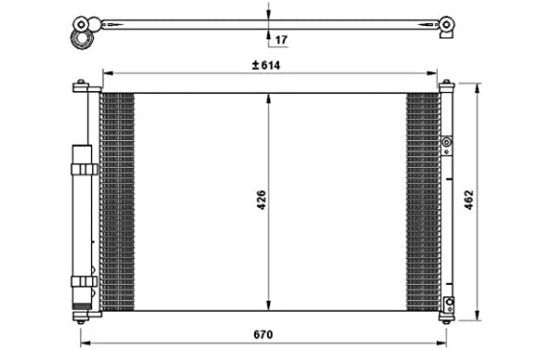 Condenser, air conditioning EASY FIT 35769 NRF, Image 2