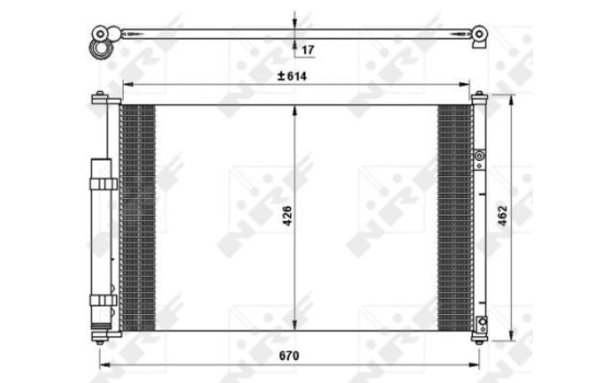 Condenser, air conditioning EASY FIT 35769 NRF, Image 3