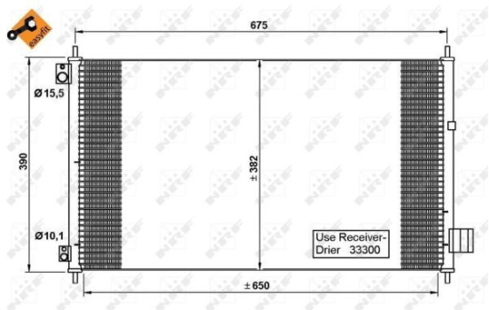 Condenser, air conditioning EASY FIT 35780 NRF, Image 6