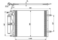 Condenser, air conditioning EASY FIT 35784 NRF