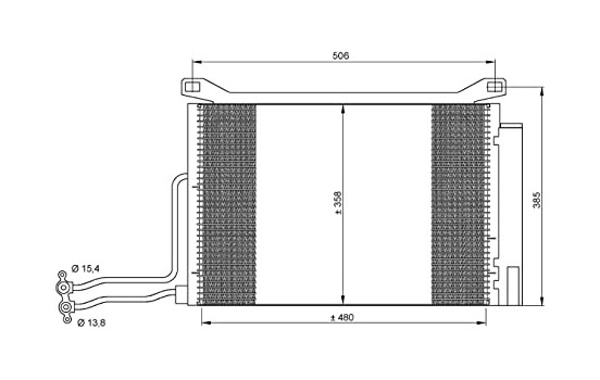 Condenser, air conditioning EASY FIT 35787 NRF, Image 7